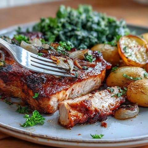 Aleppo Pork Chops With Potatoes