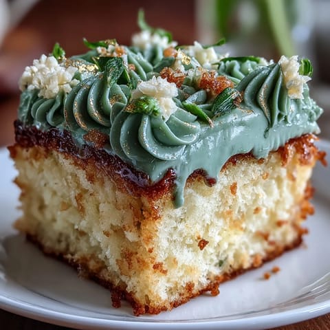 Graduation Sage Green Gold Buttercream