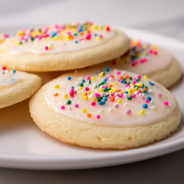Classic homemade sugar cookies, with a delicate crumb and colorful icing, perfect for sharing.