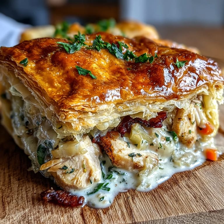 Serve this hearty Chicken and Leek Pie with buttery mashed potatoes for a perfect cozy weeknight dinner.