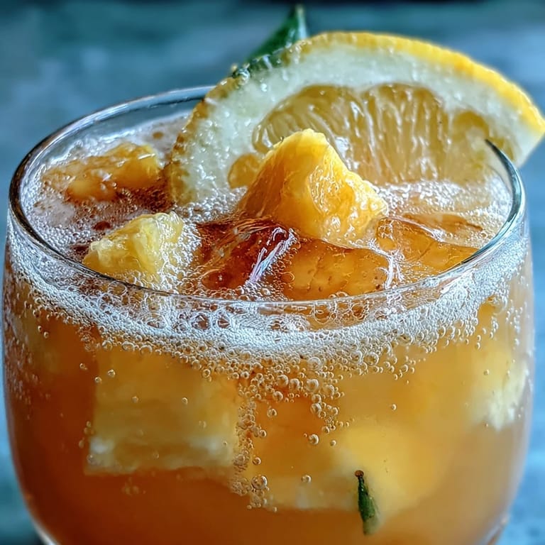 Refreshing grad party punch featuring mango, pineapple, and sparkling lemonade, perfect for celebrating with friends and family.